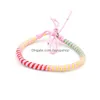 Charm Bracelets 10 Colors Hippy Handmade Friendship Bracelet Love Round String For Women Men5448567 Drop Delivery Jewelry Dhwrx