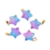 Collane con ciondolo Arcobaleno Cuore Croce a forma di stella Vetro 12 Pz / set Fascino di cristallo per creazione di gioielli Pendenti con consegna a goccia Dh4G1