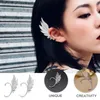 Backs Earrings 2 Pcs Wing Womens Pearl Cuff Earhook Shape Jewelry Alloys (zinc Cuffs Miss