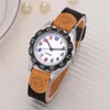 Enfants Fille Montre De Mode Bracelet Coloré Arabe Numéro Sport Quartz Montre-Bracelet De Mode Casual Bracelet En Cuir Fille Montre Y403253