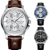 2022 Maurice Lacroix Watch Ben TaoシリーズThreeye Chronograph Fashion Casual Top Luxury Leather Gift Watch276k