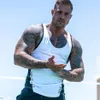 Zogaa Mens Vest White Sleeveless Tees Cotton Men's Sports Vest Fitness Stitching Tank Tops Men Fitness Gym Clothing 2019280p