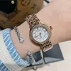 Wristwatches Fashion Silver Bracelet Watch For Women Luxury Alloy Strap Quartz Ladies Clock Gift Girls Rose Gold Drop