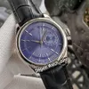 Часы Cellini, 39 мм, стальной корпус, дата 39 мм, 50519 m50519-0011 m50519-0011, автоматические мужские часы с синим циферблатом, кожаный ремешок, зона часов 5C278y