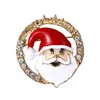 Pins Broches Natal Bonito Papai Noel Chapéu Luvas Sinos Meias Donuts Doces Esmalte Pin Badges Broche para Mulheres Jóias Presente Drop Deli Dh6D3