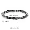 Perles en gros perles de pierre naturelle Bracelet énergie aimant hématite bouton élastique femmes hommes accessoires livraison directe bijoux Bracel Dhq6F