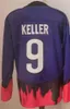 Män ishockey 9 Clayton Keller Jerseys 19 Shane Doan Reverse Retro Black Orange Red Purple White Team Away All Stitched Color Brodery and Sying for Sport Fans