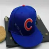 Top New Chicago Royal Blue Color Hats Man Cool Baseball Caps Adult Flat Peak Hip Hop Fitted Cap Men Women Full Closed Gorra235f