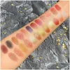 Autres articles de beauté de santé Nouveau professionnel 35 couleurs Glitter Palette de fard à paupières Matte Shimmer Eye Shadow Maquillage imperméable Set Cosmétique Dhlro