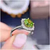 Ringe Einzigartiges Design Damen Ewiger Ring Inlay Grüner runder Zirkon Exquisite Frauen Verlobung Banquer Geburtstag Schmuck Drop Lieferung J Dhoxa