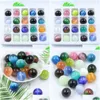 أحجار الأحجار الكريمة فضفاضة Cat Eye Natural Crystal Gemstone Beads 20pcs/Box حبة سحر مختلفة لمجوهرات صنع قطرة تسليم DHSZF