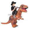 Costume gonflable de dinosaure pour occasions spéciales, Costumes de Dino pour adultes, déguisement de Cosplay, tenue d'équitation T-Rex, accessoires de carnaval de spectacle x1004