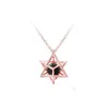 Pendentif Colliers Sevenstonejewelry Cristal Naturel Pierre Ajourée Mode Anis Star Collier Or 3D Étoiles Géométriques avec Dhgarden Dhond