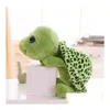 Animali di peluche ripieni 20 cm Super Green Big Eyes Tortoise Toys Tartaruga bambola come regalo di compleanno di Natale per bambini Consegna di goccia Dh2Oq