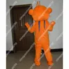 2024 venda quente laranja sapo mascote traje anime carnaval desempenho vestuário anúncio vestuário vestido