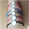 Beaded Sublimation Blank Bracelets For Women Fashion Transfer Printing Rope Bracelet Custom Consumables 6Colours 15Pieceslot Drop Deli Dhhvz