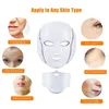 7 Kolorowa maska ​​twarzy LED do odmładzania i konserwacji skóry - uspokojenie i rozjaśnij skórę terapią fotonową