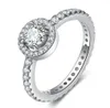 Band Rings 925 Sterling Silver CZ Diamond RING with gift box set Fit style Wedding Engagement Jewelry for Women4945404