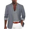 Trajes de hombre a rayas de Color sólido de manga larga traje de primavera y otoño Top esmoquin para hombres boda a prueba de agua lluvia bronceado