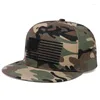 Ball Caps American Flag bawełniany mody Snapback Cap Hip-Hop Baseball Regulowany płaski czapkę brzegową