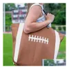 Sacos de armazenamento Saco de lona Baseball Tote 19 estilos Esportes Casual Softball Futebol Futebol Basquete Totes Home Cca12386 Drop Delivery DHTLL