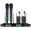 Microphones Professional UHF Wireless Microphone All Metal Handheld Suitable For Church Stage Speech Home