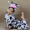 Särskilda tillfällen Barn Cartoon Animal Milk Cow Costume Performance Jumpsuit Halloween Costumes For Boy Girl Party Performance Costumes X1004