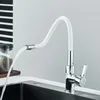 Kitchen Faucets Vidric Silica Gel Nose Sink Faucet Multiple Colors Available Cold Water Mixer Tap Any Direction Rotating Deck Mount