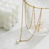 Pendant Necklaces Fashion Creative Tiny Imitation Pearl Necklace For Women Wedding Bridal Kpop Sequin Chain Choker Aesthetic Jewelry Gift