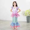 Specjalne okazje 2023 Mała syrenka Ariel Princess Costume Sukienka dla dziewcząt Cosplay Dzieci Karnawał Ubrania urodzinowe Ubrania syrenka Sukienka X1004