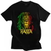 Men's T-Shirts Jamaica Flag Rasta T Shirt Men Cotton Leisure T-shirt Streetwear Hip Hop Tshirt Short Sleeve Jamaican Pride Te307P