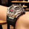 Sport mody indywidualne dominujące luksusowe zegarki męskie gumowe opaski kwarcowe zegarek dla mężczyzn kalendarz 220208203B