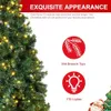 6 5 أقدام من شجرة عيد الميلاد قبل مضاءة ، شجرة عيد الميلاد الاصطناعية مع الأضواء البيضاء الدافئة ، شجرة عيد الميلاد مع كيس التخزين والمعادن للداخلية