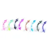 Eyebrow Jewelry 10 Pcs/Lot Aiovlo Mticolor Colors Stainless Steel Body Jewelry Helix Piercing Ear Eyebrow Nose Lip Captive Rings Drop Dhtia