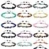 Bärade fashionabla chakras 6mm naturliga kristallrundpärlor armband justerbar handgjorda vävda ädelsten för kvinnor droppleverans juvelr dh7z6