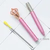 Hurtowa kreatywność Korona Pen z Diamond Metal Student Pisanie Ballpoint School Office Supplies Festival Prezent konfigurowalne logo Th1093