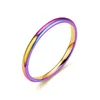 Rings Black Titanium Steel Rainbow Line Classic Lemaling Band Mti Color Jewelry Fraternal 2022 Drop Delivery Dhiqx