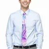 Nœuds papillons eau marbre cravate violet bleu rétro cou décontracté pour adulte fête de mariage qualité collier personnalisé bricolage cravate accessoires