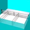 Ubrania magazynowe 2PCS Regulowane szuflady organizator organizatorów separatory kuchennej pokoju DIY