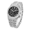 Cagarny Full Diamond Mens Watches Hip Hope Out Out Męs