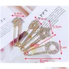 Stift broscher rhinestone brosch dekorativ stift kvinnor tröja cardigan sjal kläddekor hsj88 droppleverans smycken dhzev