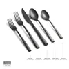 Dinnerware Sets Toya Forged 18/0 Stainless Steel Black Satin 20-Piece Flatware Set Service For 4