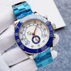 Master II Watches Rose Gold Men Mechanical Watch Luxury Automatic Sapphire Scratch Proof Blue Crystal Ceramic Crystal Ceramic World Time Movement Men Watchs