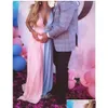 Maternity Dresses Sexy Split Evening Long Pregnancy P Oshoot Dress For Baby Showers Women Maxi Gown Ography Props Drop Delivery Kids Dhcjm