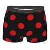 Underpants Extra Large Red On Black Romantic Gothic Polka Dots Man's Boxer Briefs Highly Breathable Underwear Top Print Shorts Gifts