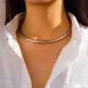 Чокеры Ingemark Vintage Iron Metal Torques Choker Ожерелье для женщин Гот Золотого цвета Гладкая регулируемая цепочка Модные украшения SteampunkL231004