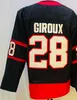 Men Ice Hockey 18 Tim Stutzle Jersey 28 Claude Giroux 7 Brady Tkichuk 72 Thomas Chabot Team Color Black Red White Reverse Retro All Sched for Sport Fan High/Good