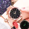 2019 Starry Sky Uhren Frauen Mode Magnet Uhr Damen Goldene Arabische Armbanduhren Damen Stil Armband Uhr Y19299S