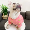 Mode chien vêtements pour chien manteau veste français Parent-enfant bouledogue Costume carlin vêtements pour chiens Costume vêtements pour animaux de compagnie Ropa Perro 2252w