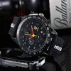 2021 New Luxury Men F1レーシング6針ファッションスポーツクォーツウォッチウォータープルーフReloj relogio Clock Wristwatches2439